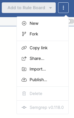 Semgrep Playground version number. Semgrep Playground version number.
